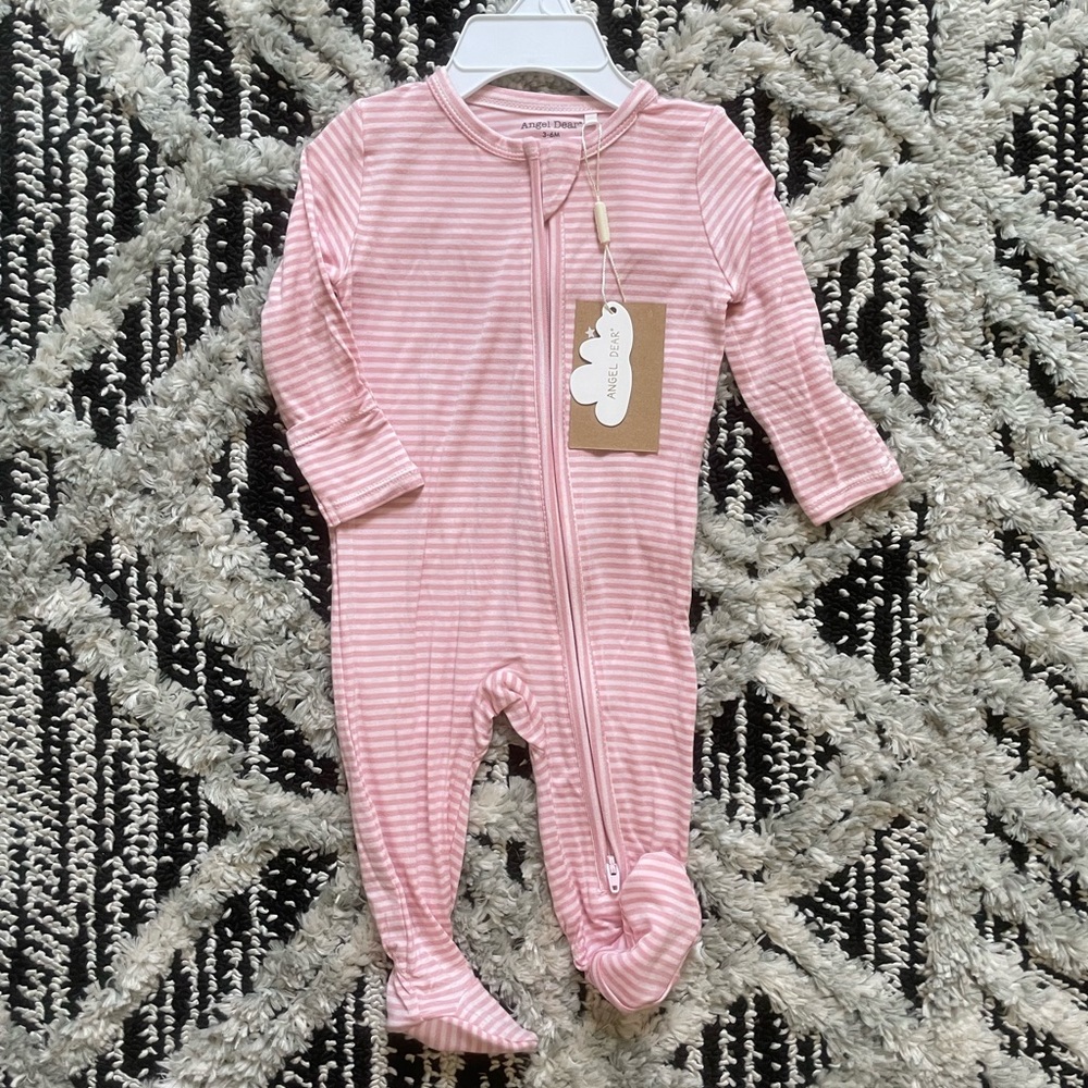 Angel Dear 3/6 months pink sleeper (two)